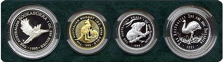 Australien Four Metal Proof Set 1995