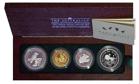 Australien Four Metal Proof Set 1997